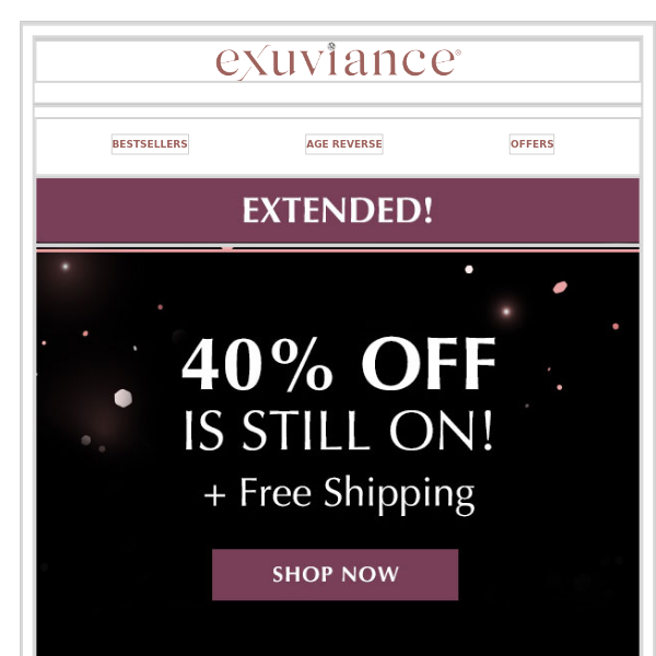 LAST CHANCE for 40% Off Sitewide!