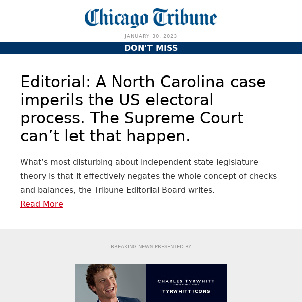 Editorial: A North Carolina case imperils the US electoral process. The Supreme Court can’t let that happen.