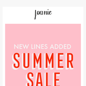 New Summer Sale Reductions? Yes Please 🌞