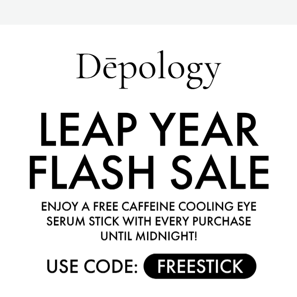 Leap Year Flash Sale! 🎉