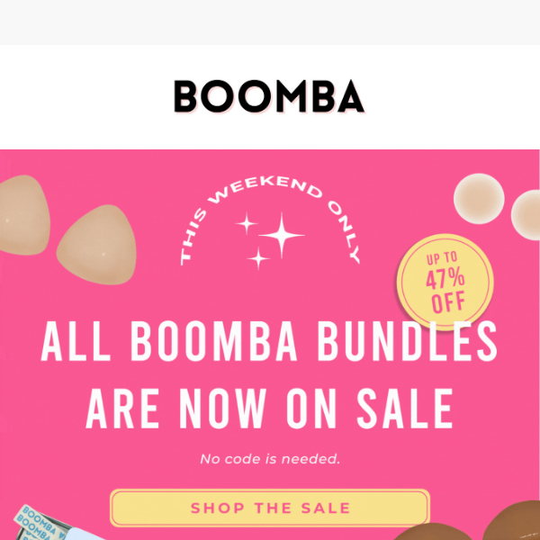 Did someone say up to 47% OFF ALL BOOMBA Bundles?! 🤩 - Boomba