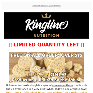 😍FREE Golden Oreo Cookie Dough On Qualifying Orders *Extended*