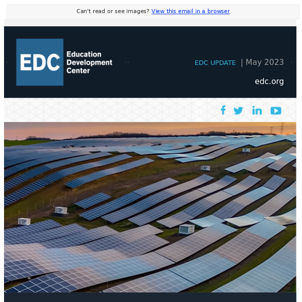 EDC Update | May 2023: the green economy, STEM education for autistic students, and more