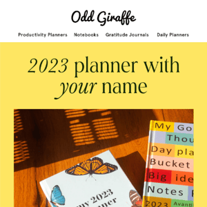 Personalise your 2023 Planners