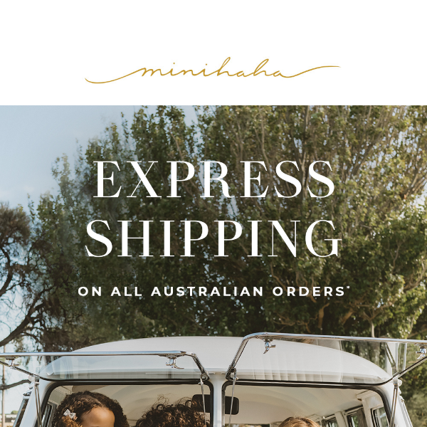 Express Shipping on all Australian Orders*
