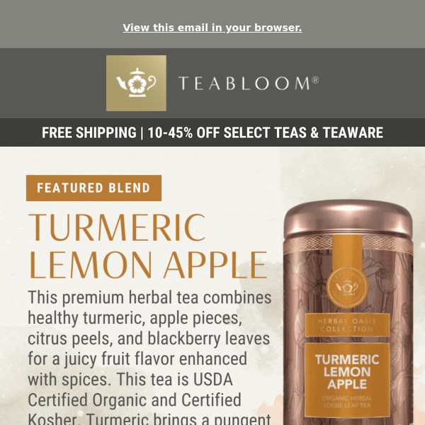 Featured Blend: Turmeric Lemon Apple🍋🍎