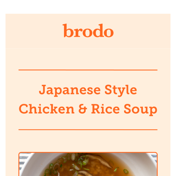 Japanese Style Chicken and Brown Rice Soup Recipe