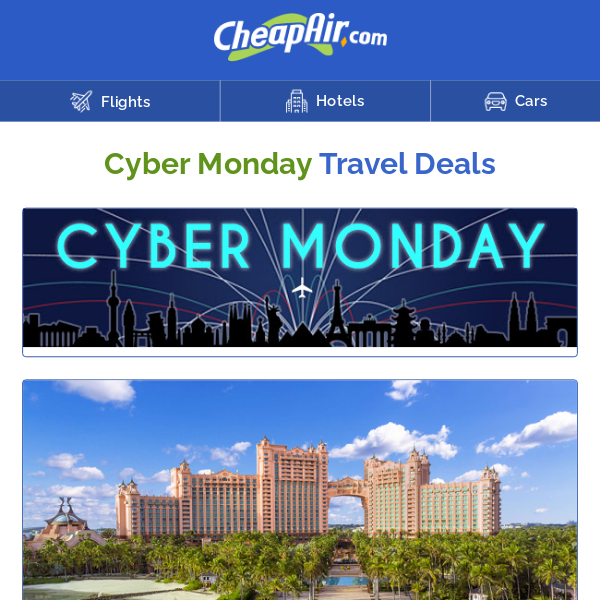 Our 12 Best Cyber Monday Vacation Deals