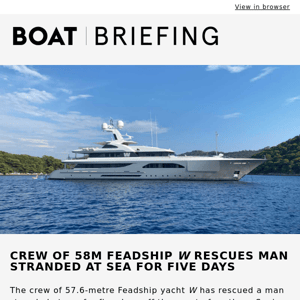Feadship yacht W rescues stranded man in Spain