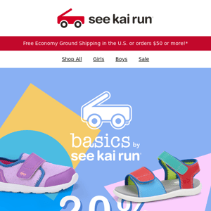 20% Off Savings! Basics by See Kai Run®