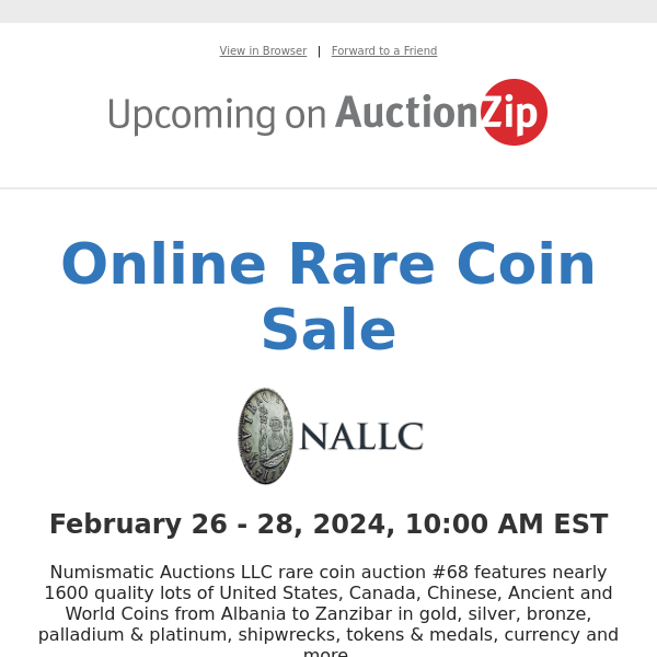 Online Rare Coin Sale