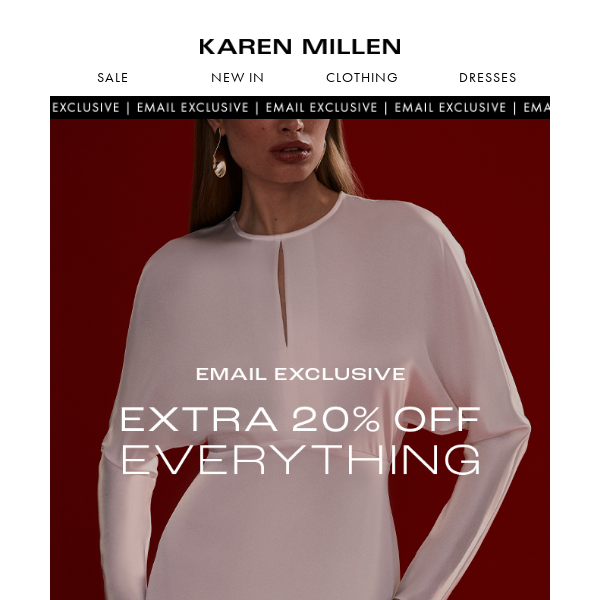 One Day Only | Extra 20% off Everything