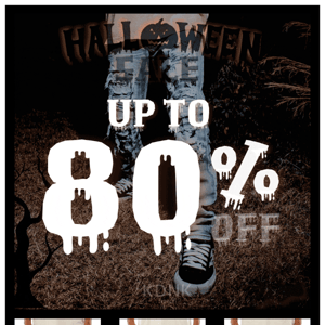 HALLOWEEN SALE 👻 UP TO 80% OFF