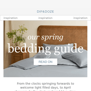 Read our Spring bedding guide