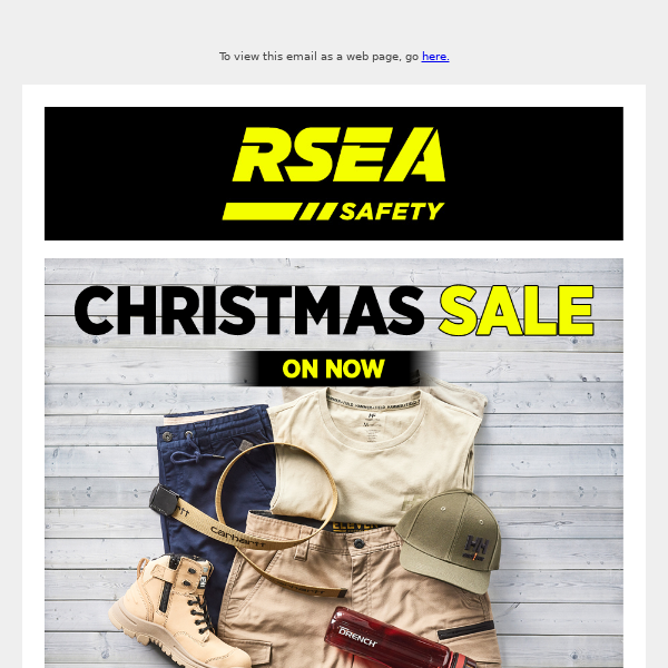 RSEA Safety – Christmas SALE - ON NOW!