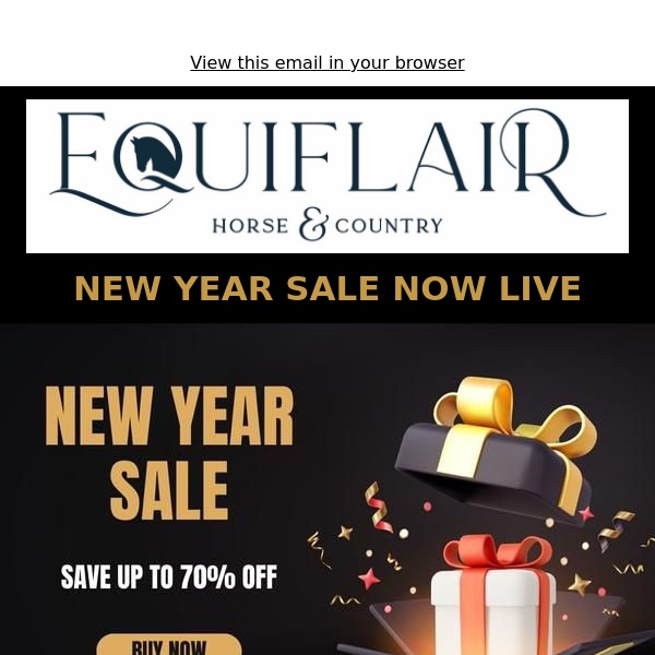 Equiflair Saddlery New Year Sale - Now Live