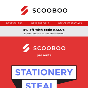 STATIONERY STEAL WEEK NOW LIVE!📣😮