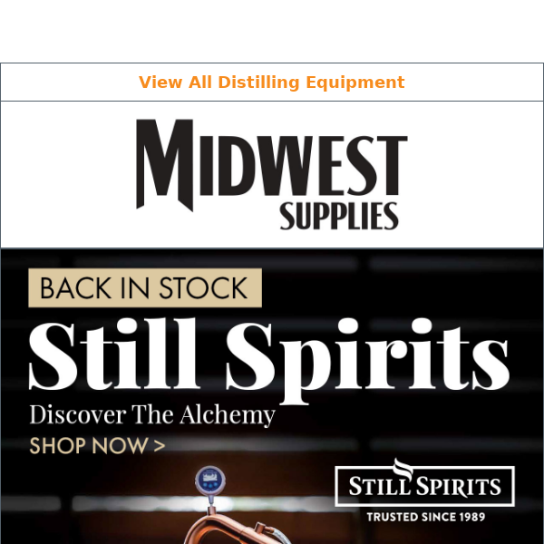 Get your Still Spirits equipment & start distilling!