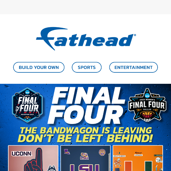 🏀 The Madness Continues! Get Ready With Fathead 🏀