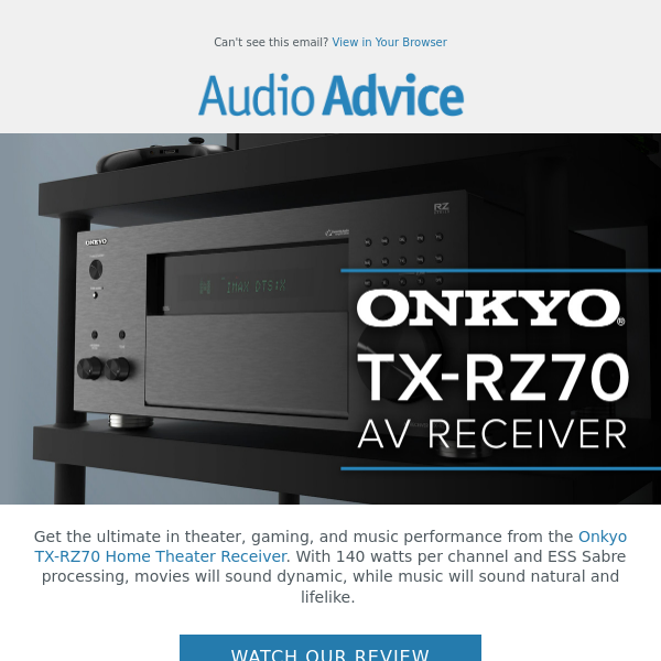 ⭐Onkyo TX-RZ70 11.2 Channel AV Receiver: The ultimate in theater, gaming, and music performance.