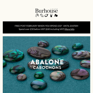 🐚Green & Natural Abalone Cabochons Now In Stock