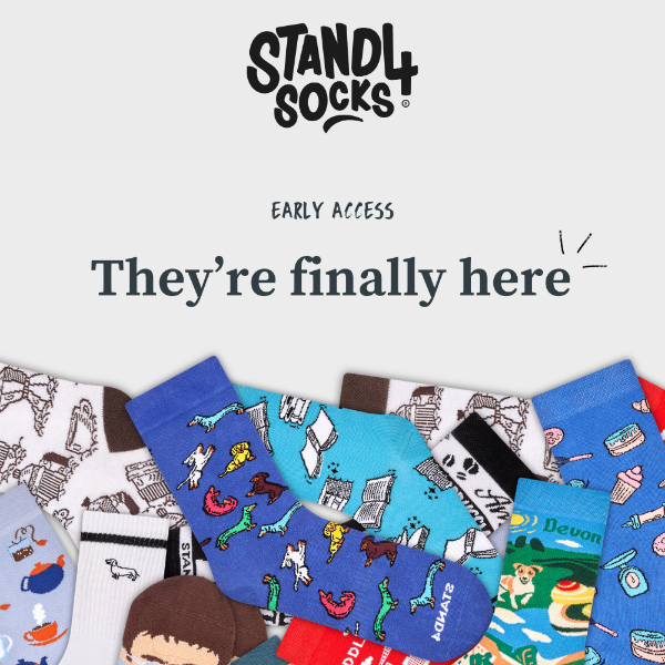 🤩 Stand4Socks, they're finally here