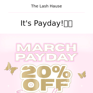 Get 20% off this Payday ❤️‍🔥🔥