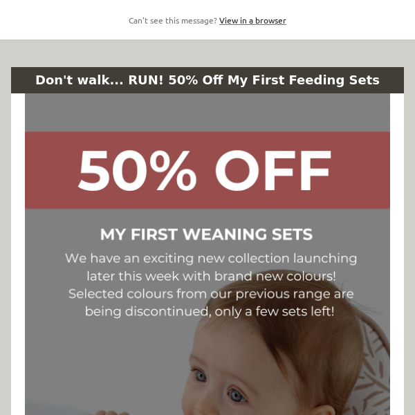 50% Off My First Feeding Sets! 🚨 | Shop Half Price Sale