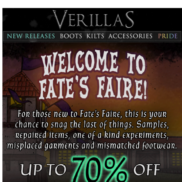 🎪 THE FATES FAIRE SALE IS HERE no ticket required 🎟️ +EXTRA 20% OFF