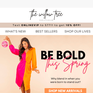 Be BOLD this Spring! 💙💗🧡