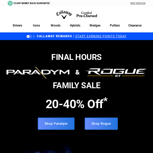 Final Hours Of Paradym & Rogue Family Sale