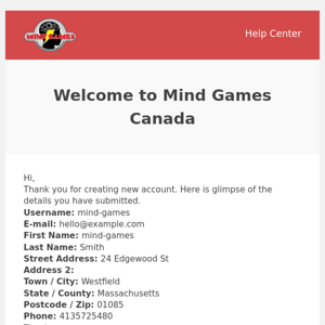 Your Mind Games Canada account has been created!