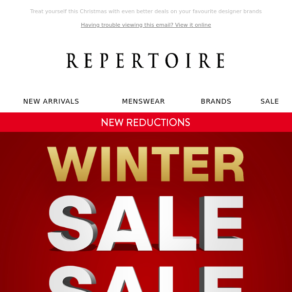 WINTER SALE | New Reductions! Up to 70% Off