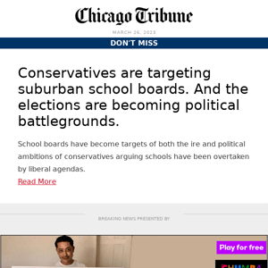 Conservatives are targeting suburban school boards. And the elections are becoming political battlegrounds.