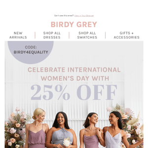 25% OFF for Int'l Women's Day! 💜