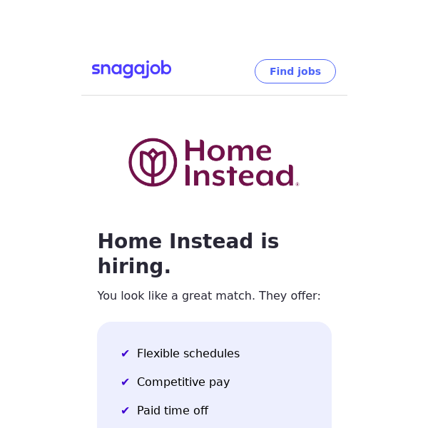 Home Instead is Hiring Near You
