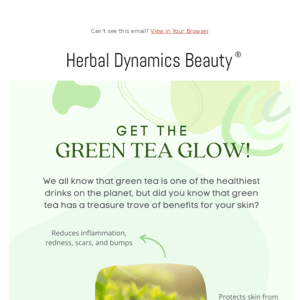 Get glowing with green tea!🌿
