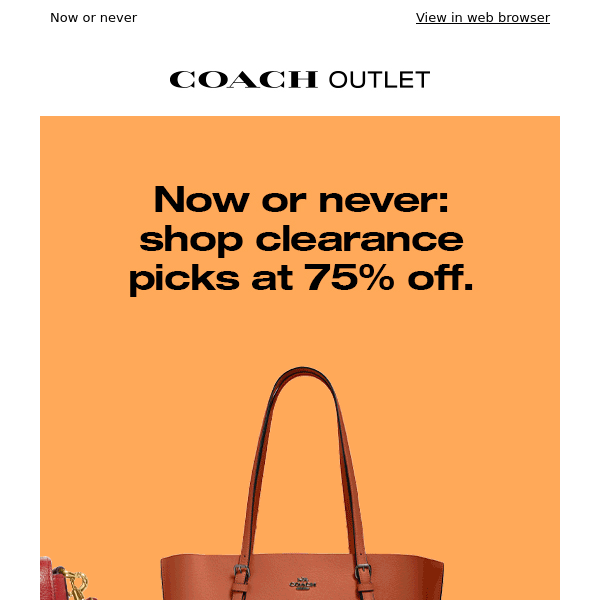 Coach Outlet offers 75% off clearance, more sweet deals online 