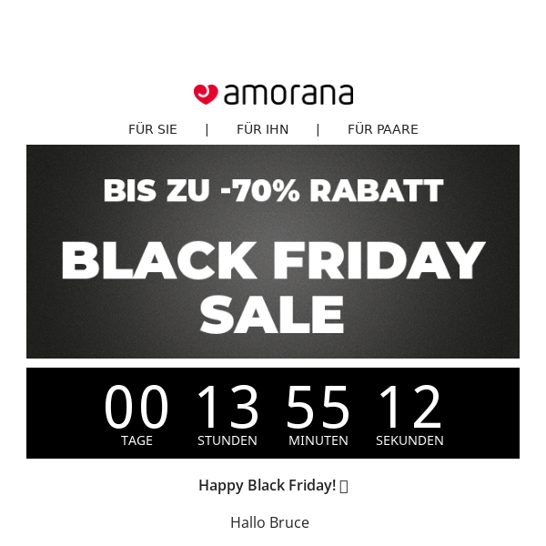 🖤 Black Friday Sale bei Amorana 🖤