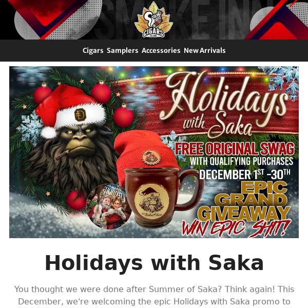 Ring In the Holidays with Saka