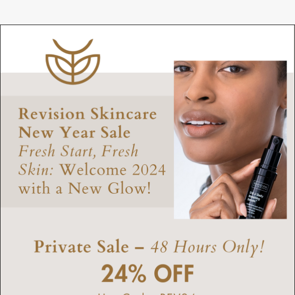 🌟Welcome 2024 with a New Glow - Revision Skincare Sale⭐