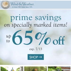 💵 65% Off! Prime Savings are Here! 💵