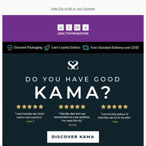 😱 ...what? You don't have Kama yet?