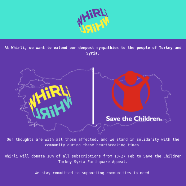 Donate To Save The Children With Whirli ❤️