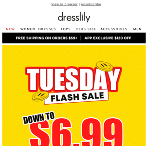 Hurry Up, 8-HRS TUESDAY SALE IS BEGINNING