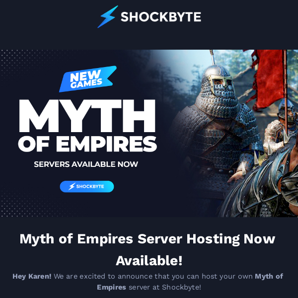 Myth of Empires Servers Now Available! 🗡️