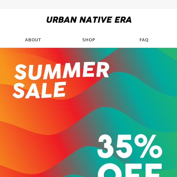 SUMMER SALE! 35% OFF w/ discount code!