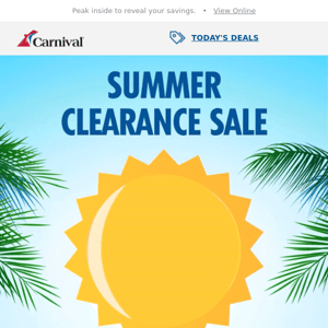 Your Summer Clearance Savings Are Here! ☀️🛳️