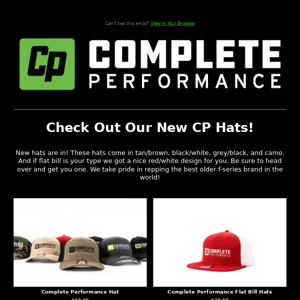 We've Got New Hats!