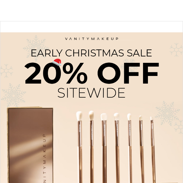 20% OFF EARLY CHRISTMAS SALE OF ALL PRODUCTS!